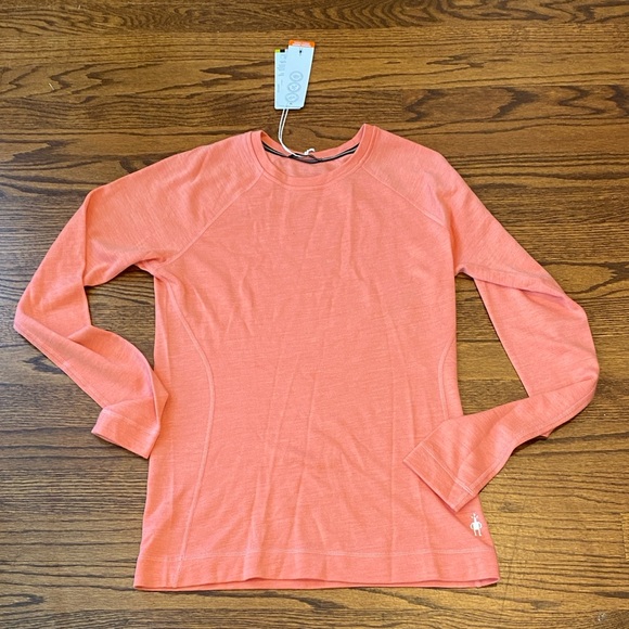 Smartwool sunset coral Women's Classic All-Season Merino Base Layer Long Sleeve - Picture 7 of 13